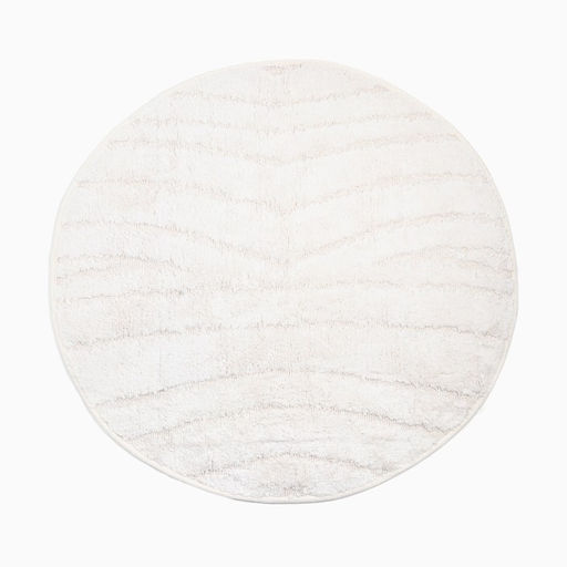 Ковер Этель Zig-Zag 100 см, молочный, 70% хлопок, 30% п/э, 1500 г/м2  фото 2