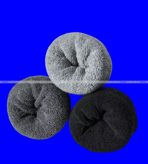 Цена за 12 пар.Ecosocks термоноски мужские плотные внутри махра бамбук + шерсть арт. 9833