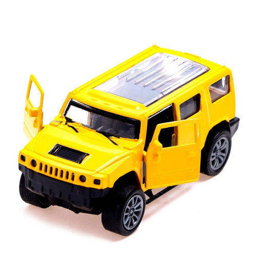 Машина металлическая Крузер, 1:48, инерция, открываются двери, цвет жёлтый - Автоград фото 3