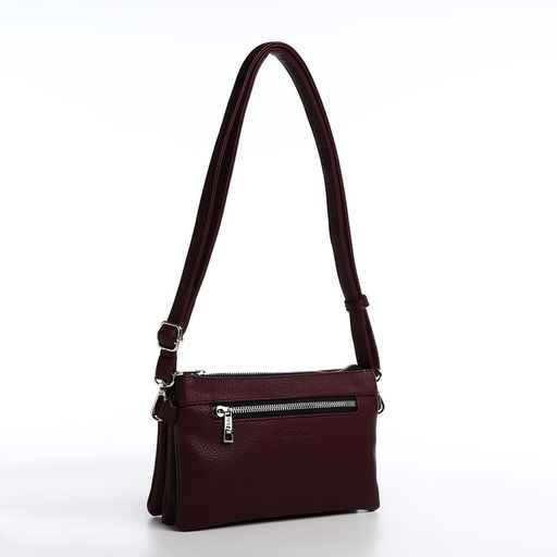 Сумка-клатч на молнии, цвет коричневый - Simaland фото 6