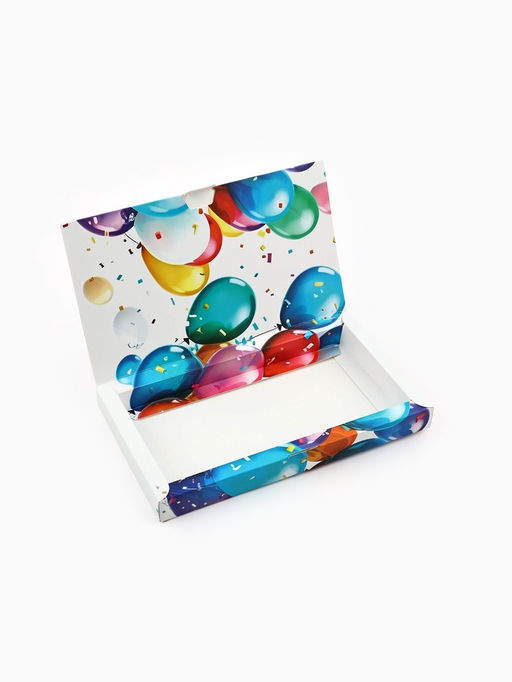 Цена за 5 шт. Коробка для шоколада с местом для денег «С Днём рождения», 20 х 2 х 12 см