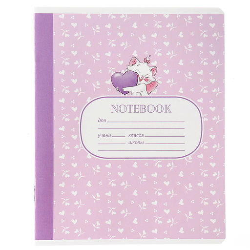 Цена за 20 шт. Тетрадь в линейку 18 листов, 5 видов МИКС, обложка мелованный картон, «Коты аристократы»