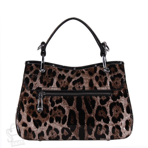 Сумка женская кожаная 6061Q leopard brown Polina&Eiterou