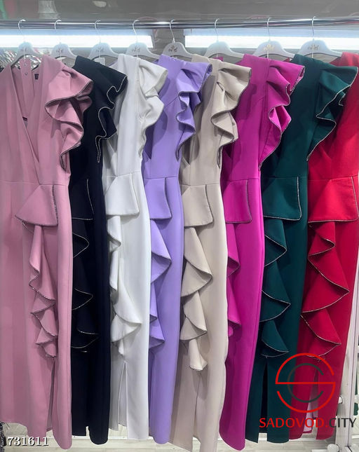 Женское вечернее макси платье с поясом