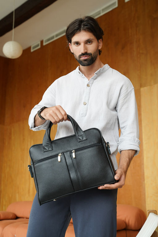 Сумка мужская Ц-80.1 черный - Protege фото 6