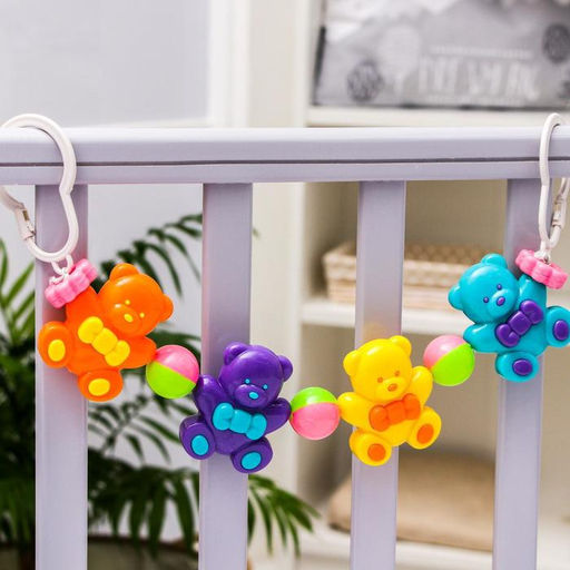 Растяжка «Веселые мишки» на коляску/кроватку, 4 игрушки, Крошка Я