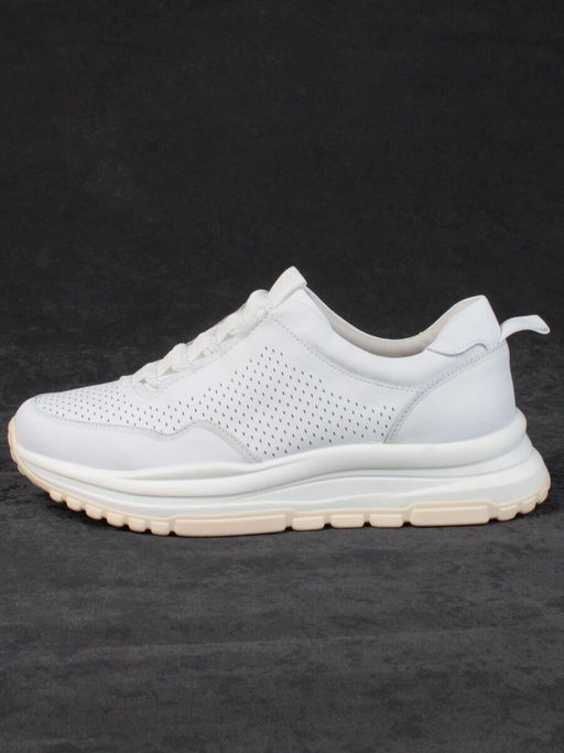 05-PDL250-1 WHITE Кроссовки женские (натуральная кожа)