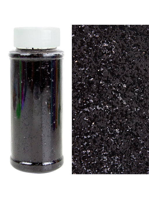 Конфетти «Шестиугольники» чёрные, металлик, 0.1 см, 90 г