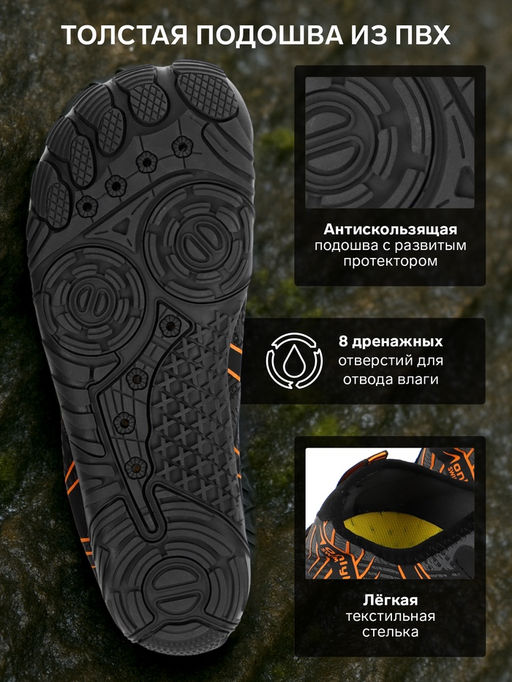 Аквашузы ONLYTOP Swim, р. 41