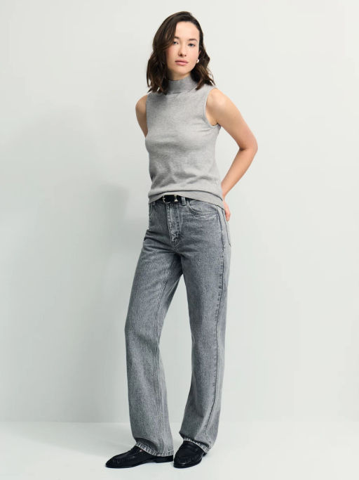 Джинсы straight с высокой посадкой / Zarina