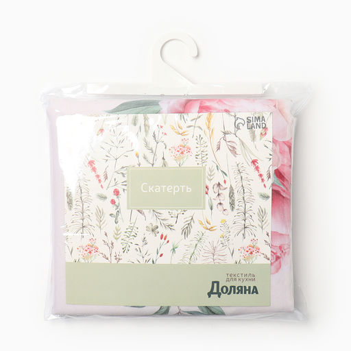Скатерть «Доляна» Peonies flowers, 145×215±3 см