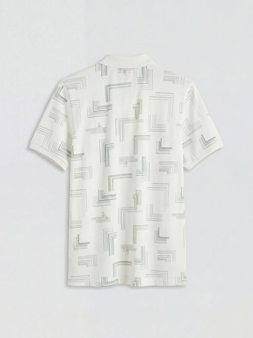 Polo Yaka Desenli Erkek Ti??rt