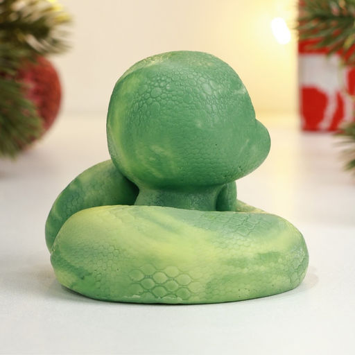 Фигурное мыло Змея Малыш градиент зеленый - Мыльные штучки фото 3