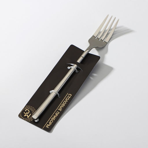 Вилка столовая из нержавеющей стали Magistro Line, h=21,5 см, цвет серебряный  фото 6