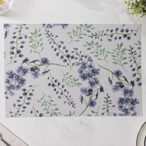 Набор салфеток сервировочных Доляна Весенняя нежность, 4 шт, 3045 см, цвет белый  фото 5