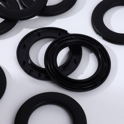 Люверсы для штор, d=3.5/5.5 см, 10 шт., матовые, чёрные