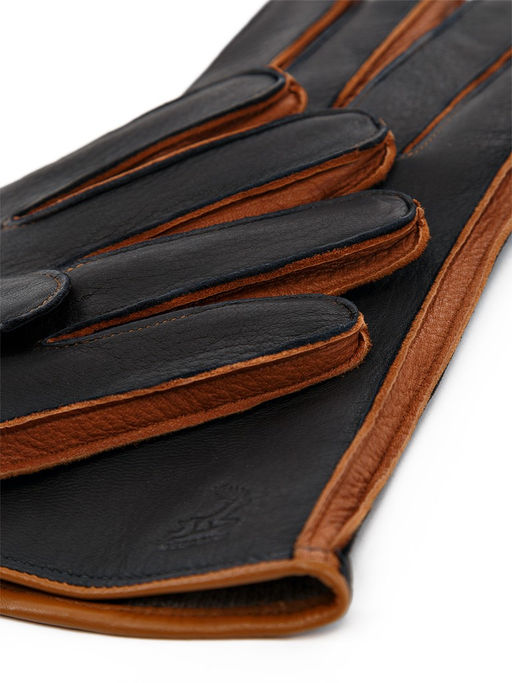 Перчатки мужские 100% ш HS790 d.blue/yellow - Eleganzza фото 3