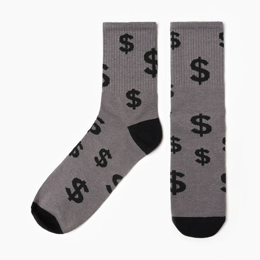 Носки мужские «Баксы» р. 41-44 (27-29 см), серый