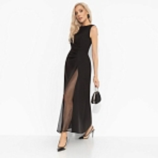 Платье со сборкой, Плавный силуэт