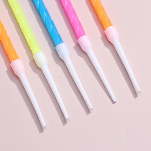 Свечи для торта Неон, 10 шт, разноцветные, 14 см - Страна карнавалия фото 6