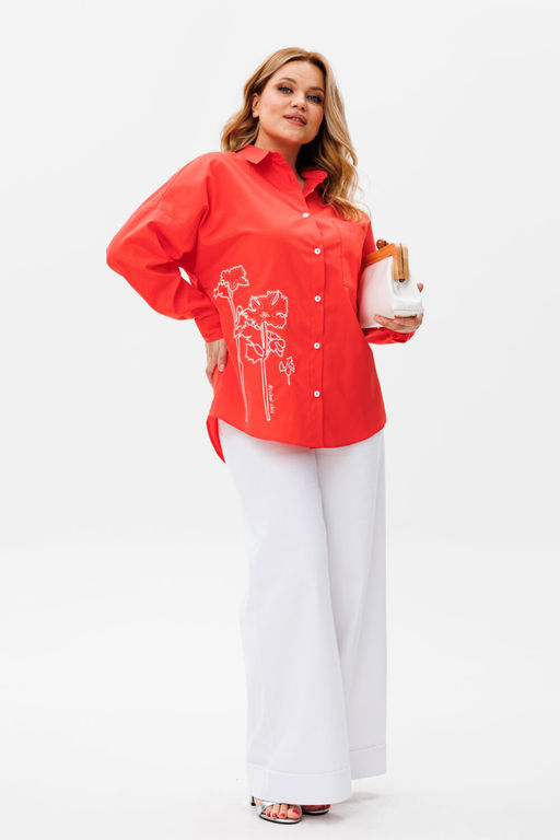 Рубашка Michel Chic 778 коралл  фото 6