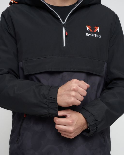 Куртка-анорак спортивная мужская темно-серого цвета 88629TC - Wonderrman фото 11