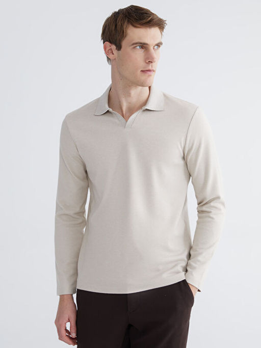 Polo Yaka Erkek Sweatshirt