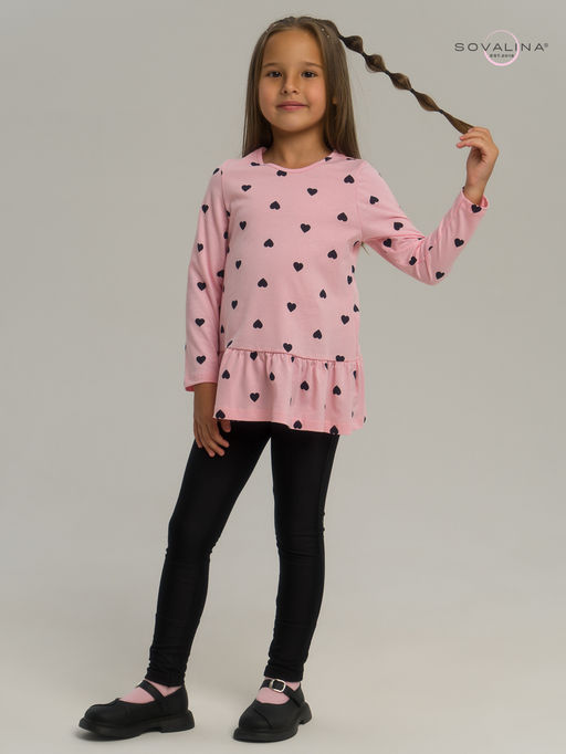 Костюм Алиса черные сердечки на розовом-черная - Sovalina фото 15