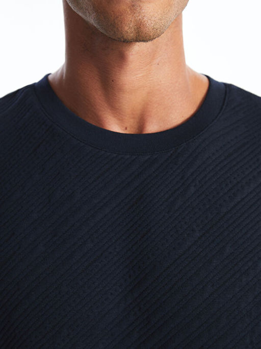 Bisiklet Yaka Uzun Kollu Erkek Sweatshirt - Waikiki фото 5