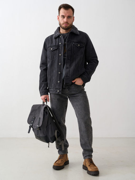 Куртка мужская джинсовая черная