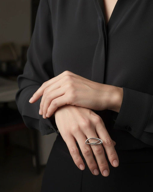 Кольцо с белым серебрением - Vel vett фото 3