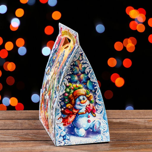 Цена за 5 шт. Подарочная коробка Зимний Лес 24,5 х 11,5 х 23 см - Simaland фото 4