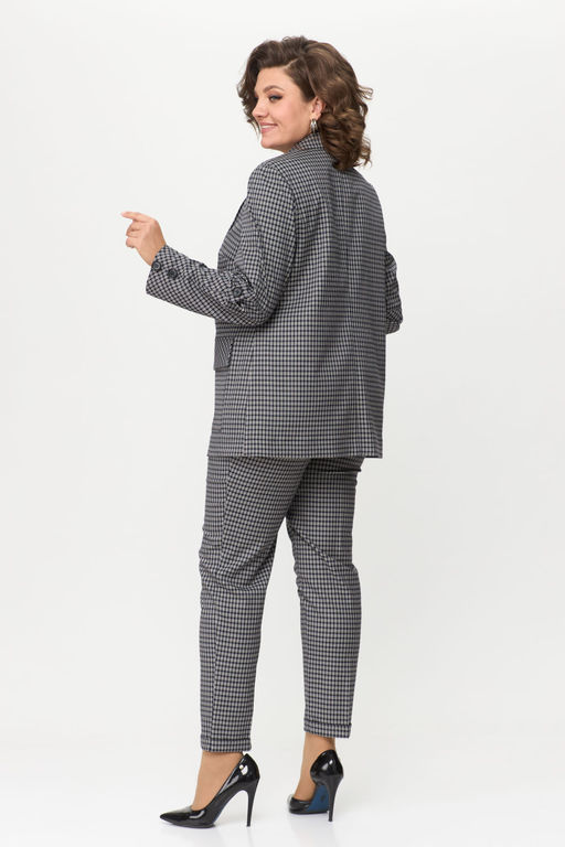 Костюм Bonna Image 837-Р синий клетка  фото 8