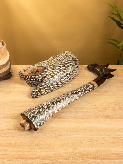 Сувенир «Жираф», 28×17×60 см, дерево, бежево-коричневый