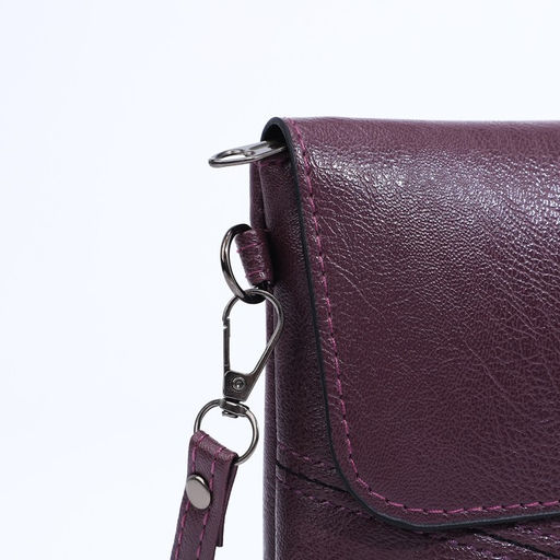 Сумка-клатч на магните, длинный ремень, цвет фиолетовый - Simaland фото 5