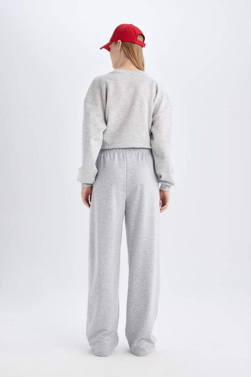 Длинные и широкие спортивные штаны прямого кроя - Defacto фото 6