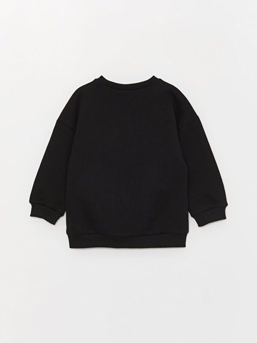 Bisiklet Yaka Star Wars Bask?l? Uzun Kollu Erkek Bebek Sweatshirt - Waikiki фото 3