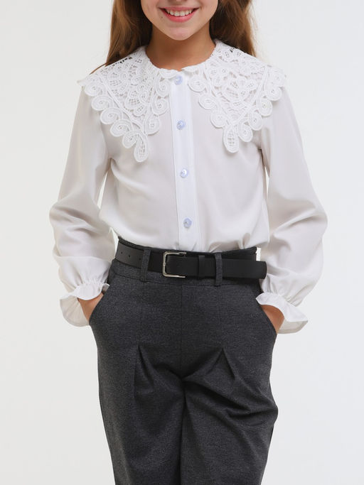 Блузка для девочек - Синий мир фото 3