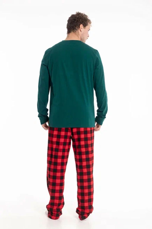 Брюки М125122кч красный/черный - Елена фото 2