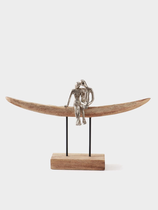 Сувенир Романтика, 46?8?30 см, алюминий, манговое дерево