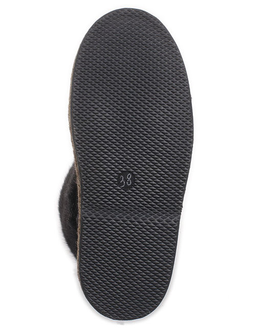 Унты женские на войлочной подошве., Черные. Мех "норка" черная.