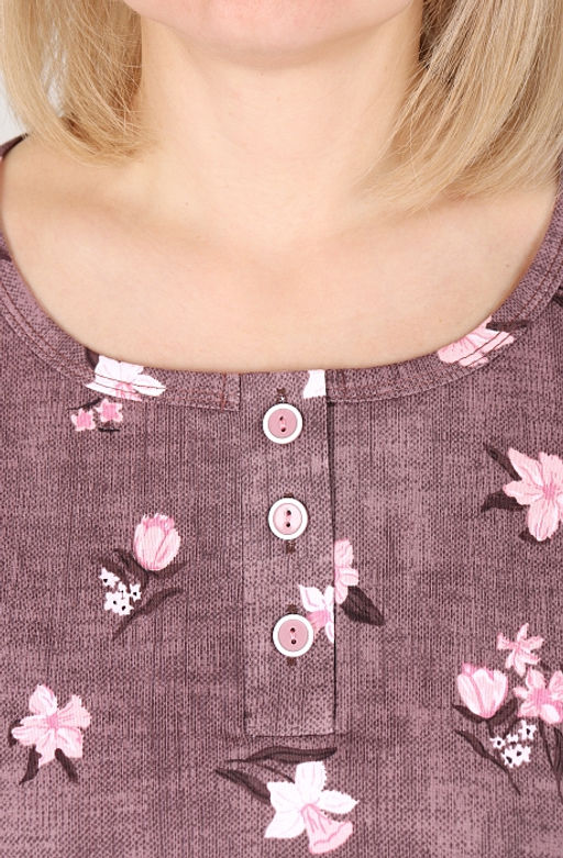 Платье Альбина Х-480 (48-62) кулирка. Цвет в ассортименте - Лотос фото 3