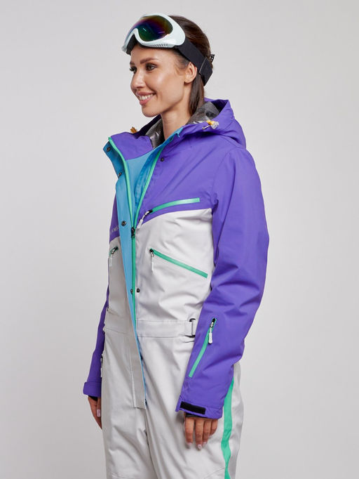 Горнолыжный комбинезон женский зимний темно-фиолетового цвета 2326TF - Chunmai фото 9