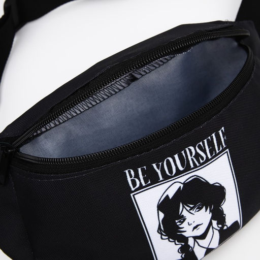 Поясная сумка на молнии, цвет чёрный - NAZAMOK KIDS фото 5