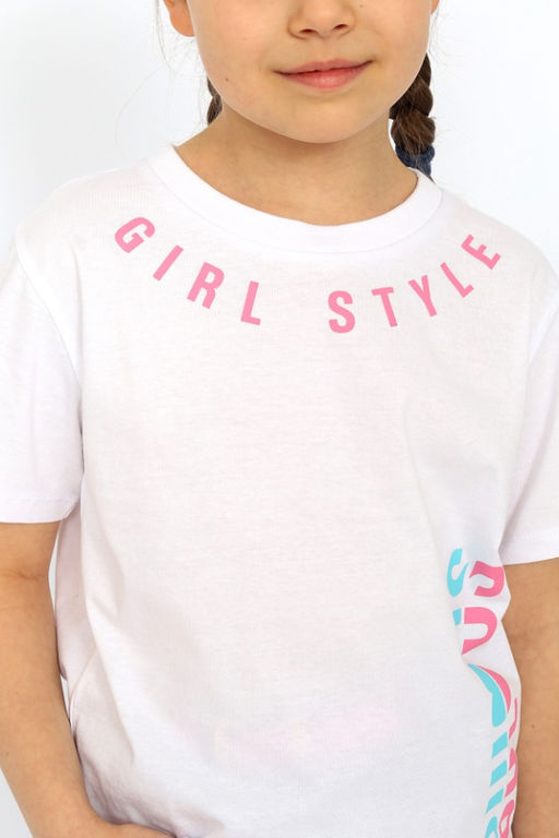 CRB wear/ HSJG 63849-20 Футболка для девочки,белый/Ex.Cherubino  фото 5