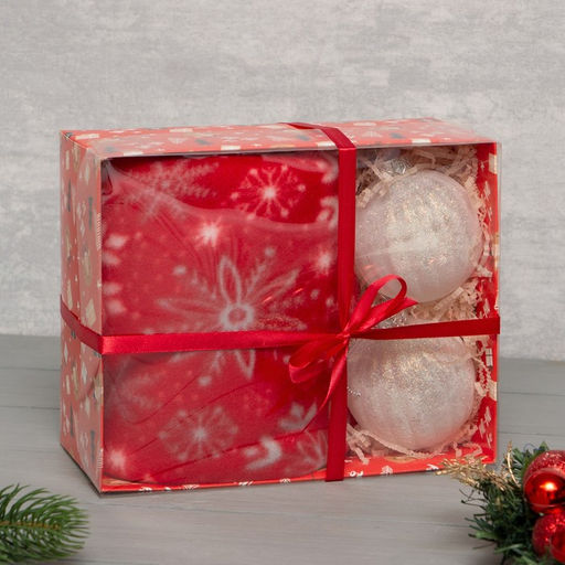 Подарочный набор LoveLife: плед 150*130см Snowflake с новогодними игрушками  фото 6