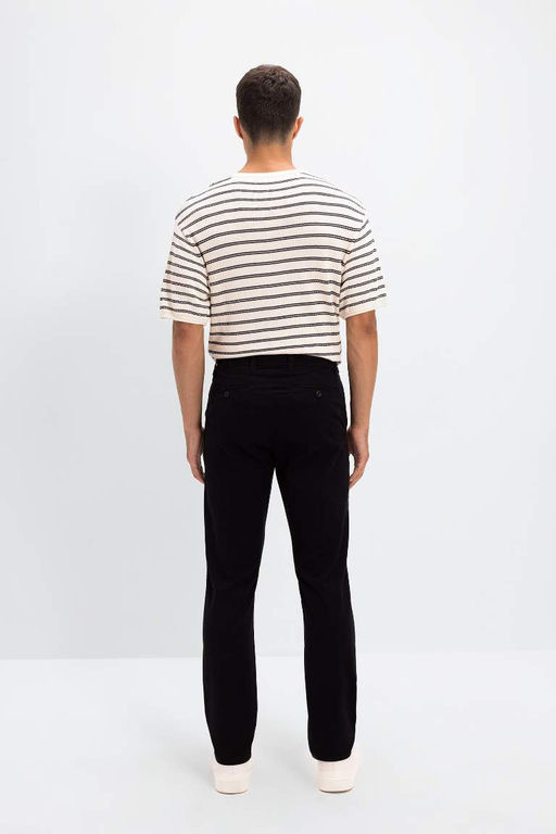 Прямые брюки-чинос из парусины - Defacto фото 8