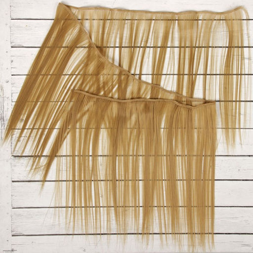 Волосы - тресс для кукол Прямые длина волос: 25 см, ширина:100 см, цвет № 24 - Школа талантов фото 2