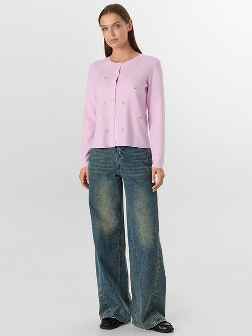 Кардиган женский розовый - Mark formelle фото 3