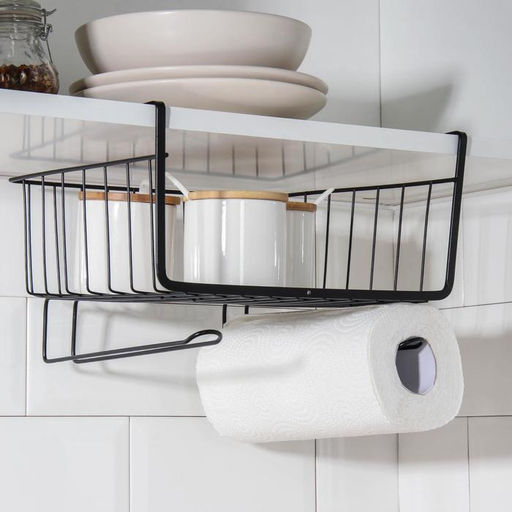 Корзина подвесная Доляна «Лофт», 28.5×24×17.5 см, чёрная